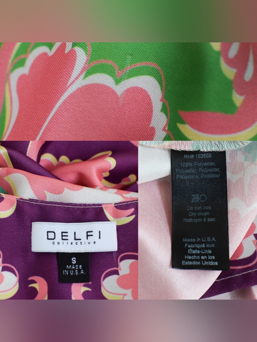 Anthropologie Delfi Collective Sebastienne Cut Out Floral Maxi Dress Size S Boho - Picture 11 of 13